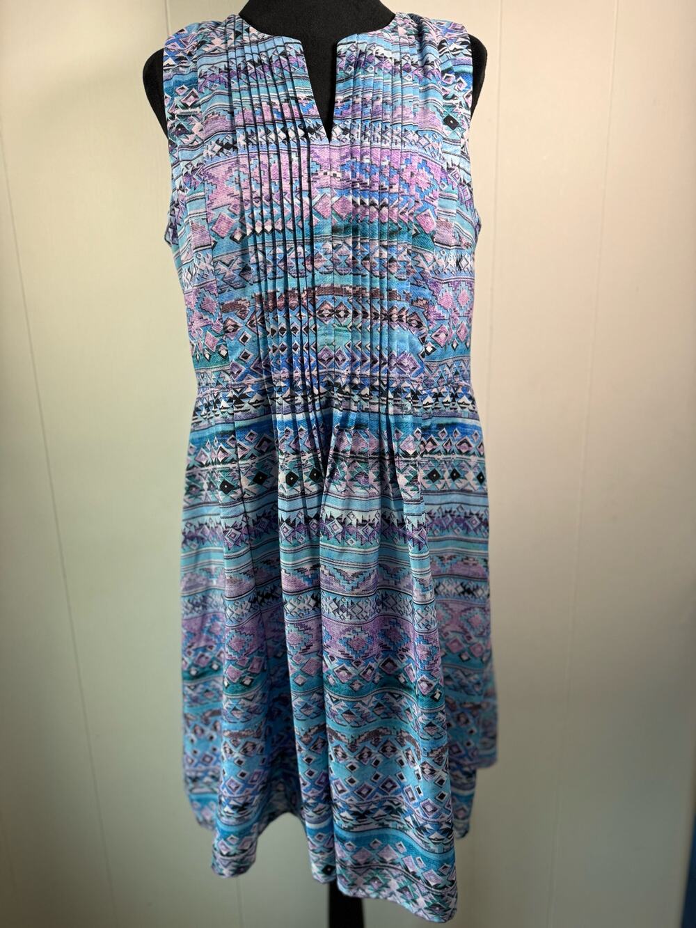 Rabbit Rabbit Rabbit Designs Women's Aztec Print Dress, Size 12